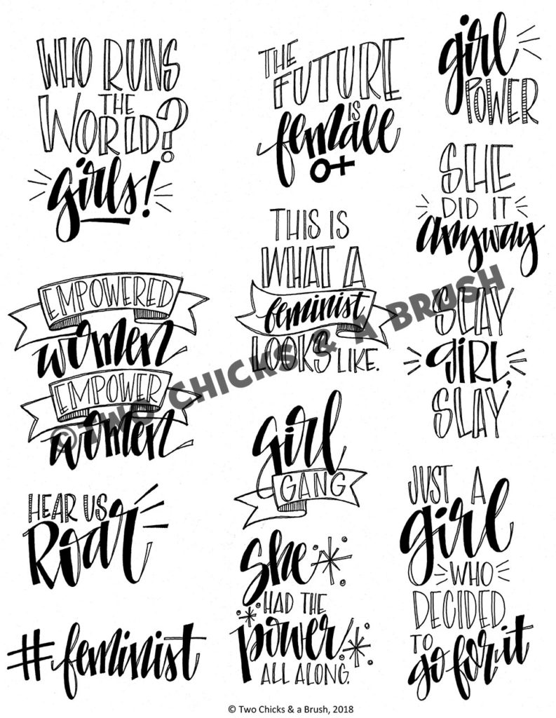 Girl Power PYOP Studio Stuff