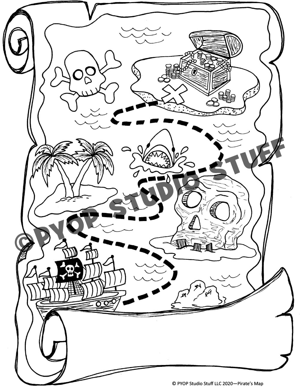Pirate’s Map – PYOP Studio Stuff