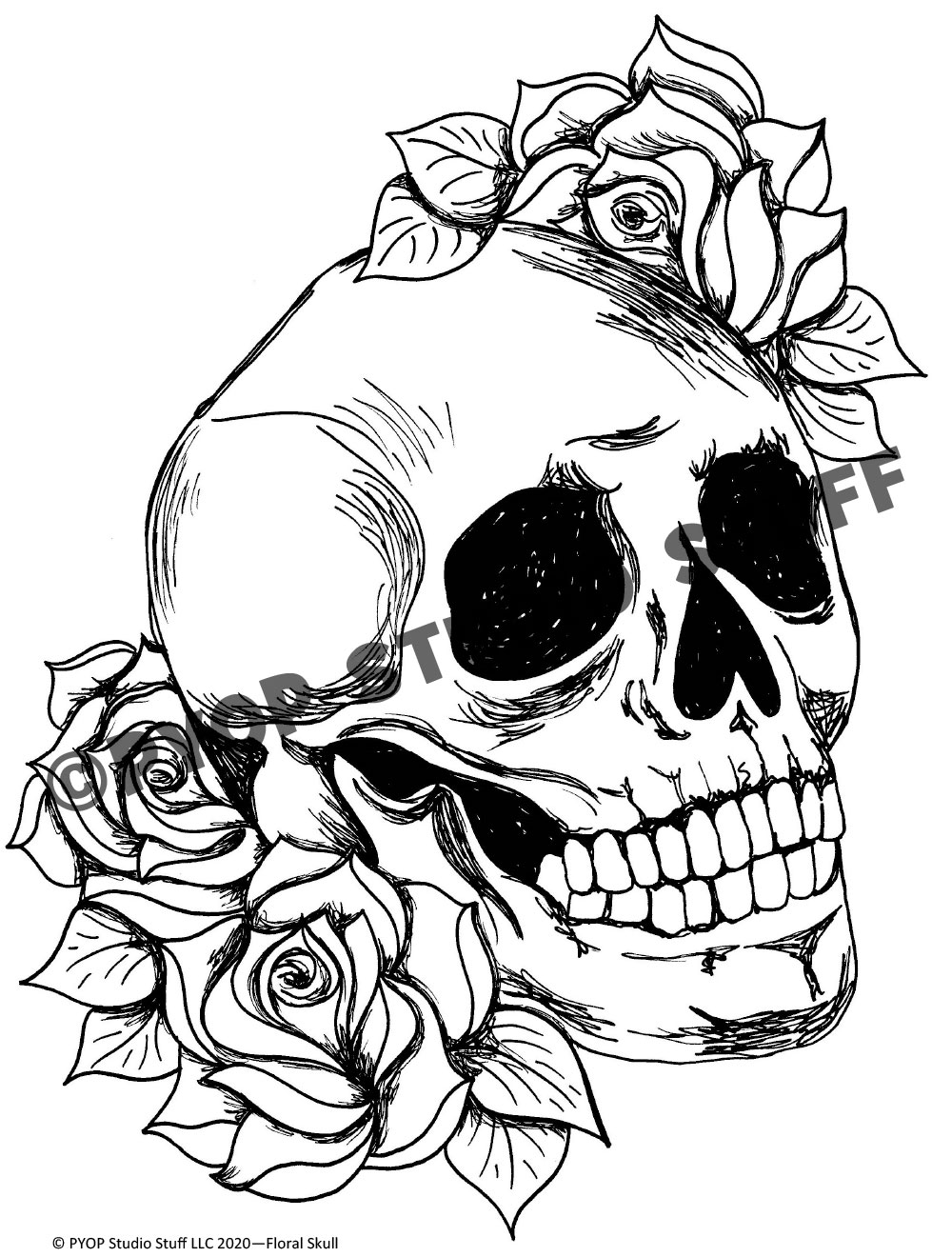 Floral Skull – PYOP Studio Stuff