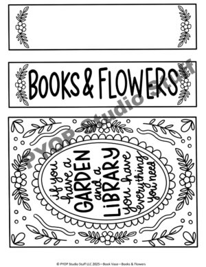 Book Vase - Books & Flowers