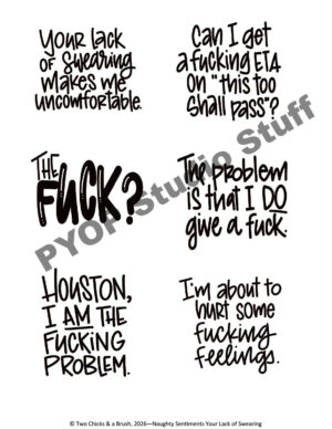 Naughty Sentiments Your Lack of Swearing